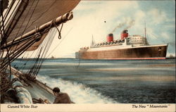 Cunard White Star The New "Mauretania" Postcard