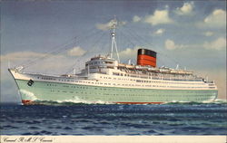 Cunard R.M.S. Caronia Cruise Ships Postcard Postcard