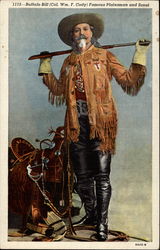 Buffalo Bill (Col. Wm. F. Cody) Famous Plainsman and Scout Postcard