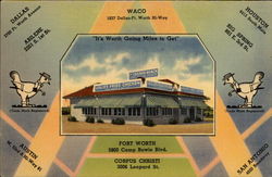 Leslie's Fried Chicken Waco, TX Postcard Postcard