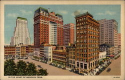 In the heart of Memphis, Tenn Tennessee Postcard Postcard