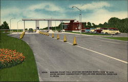 Maximo Point Toll Station, The Sunshine Skyway Postcard