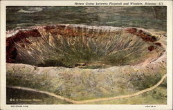 Meteor Crater between Flagstaff and Winslow Arizona Postcard Postcard