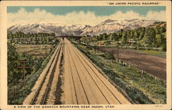 A View of the Wasatch Mountains Postcard