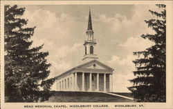 Mead Memorial Chapel, Middlebury College Postcard