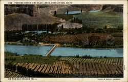 Perrine Ranch and Blue Lakes Postcard