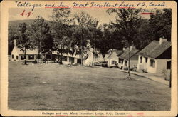 Cottages and inn, Mont Tremblant Lodge Quebec Canada Postcard Postcard