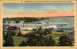 Horseshoe Falls of Niagra from Falls View Canada Misc. Canada Postcard Postcard