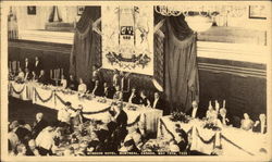 Banquet in honor of Their Majesties King George VI and Queen Elizabeth Postcard