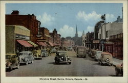 Christina Street, Sarnia Postcard