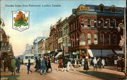 Dundas Street from Richmond London, ON Canada Ontario Postcard Postcard