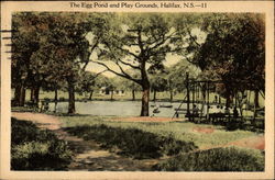 The Egg Pond and Play Grounds Halifax, NS Canada Nova Scotia Postcard Postcard