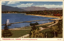 Kitsilano Beach and Swimming Pool Vancouver, BC Canada British Columbia Postcard Postcard