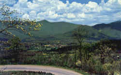 Bird's eye View of Black Mountain Postcard