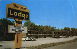 Thurman's Lodge, U.S.Hwy. 62 east Eureka Springs, AR Postcard Postcard