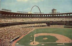 Gateway Arch Busch Memorial Stadium St. Louis, MO Postcard Postcard