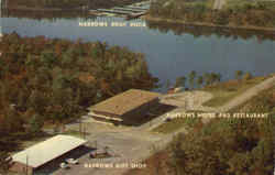 Narrows Boat Dock,Narrrows Motel And Restaurant Higden, AR Postcard Postcard