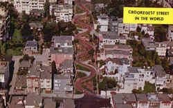 Crookedest Street in the World - Lombard St. Postcard