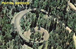 Pigtail Bridges Black Hills, SD Postcard Postcard