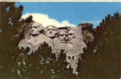 Mount Rushmore Black Hills, SD Postcard Postcard