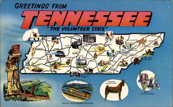 The Outline Map Of Tennessee: A Visual Guide To The Volunteer State ...