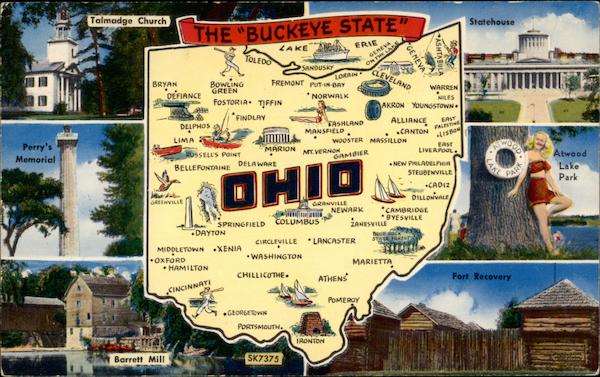 The "Buckeye State" Ohio Maps