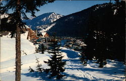 Stevens Pass Summit in Winter Postcard