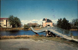 Famous Wolseley Swinging Bridge Postcard