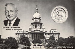 Illinois - Land of Lincoln (State Capitol) Postcard