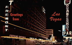 Fremont Hotel - Greeting from Las Vegas Nevada Postcard Postcard