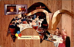 Riviera Hotel, Hickory Room Postcard