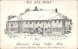 Sherwood Lodge Coffee Shop Yachats, OR Postcard Postcard