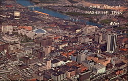 Aerial View of Nashville Postcard