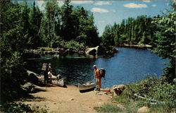 The outlet of Chautauqua Lake Postcard