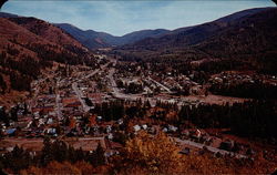 Aerial View of Mullan, Idaho Postcard