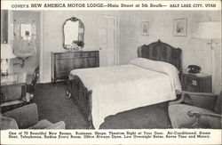 Covey's New America Motor Lodge Salt Lake City, UT Postcard Postcard