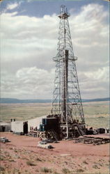 Typical Uintah basin oil well Postcard