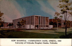 University of Nebraska University Hospital Omaha, NE Postcard Postcard