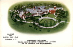 Masonic and Eastern Star Home Postcard