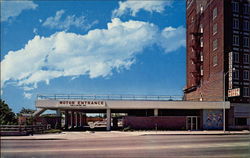 Motor Entrance to 400 Parking Spaces Postcard