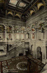 Beautiful Entrance Hall, Library of Congress Washington, DC Washington DC Postcard Postcard