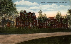 Brokaw Hospital Normal, IL Postcard Postcard