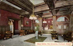 Main Lobby, The Cornelius Postcard