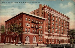 Y. W. C. A. and Y. M. C. A. Buildings Postcard