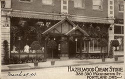 Hazelwood Cream Store Postcard