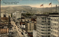 Main Street, Looking North Postcard