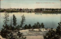 Birdseye View Medical Lake, WA Postcard Postcard