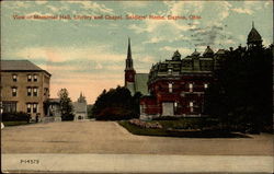 View of Memorial Hall, Library and Chapel, Soldiers' Home Postcard