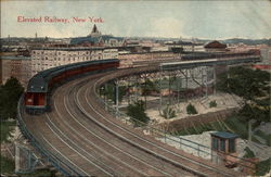 Elevated Railway Postcard