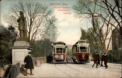 Public Gardens, Entrance to Subway Postcard